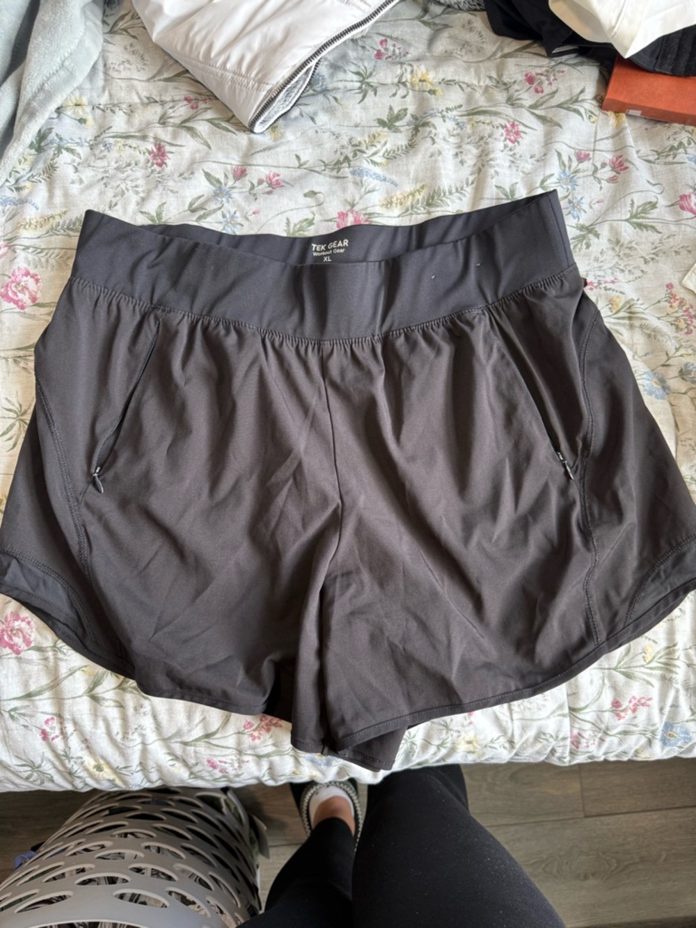 Women's Black Athletic Running Shorts